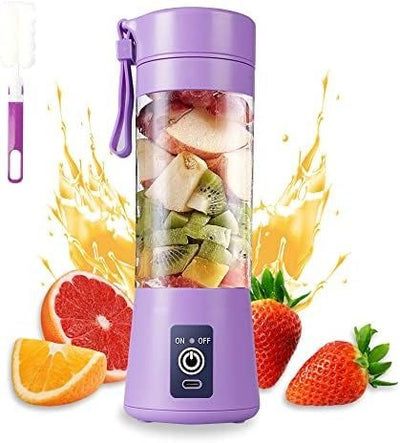 Rechargeable Portable Mini Juicer Blender – 6 Blades[Random Color]